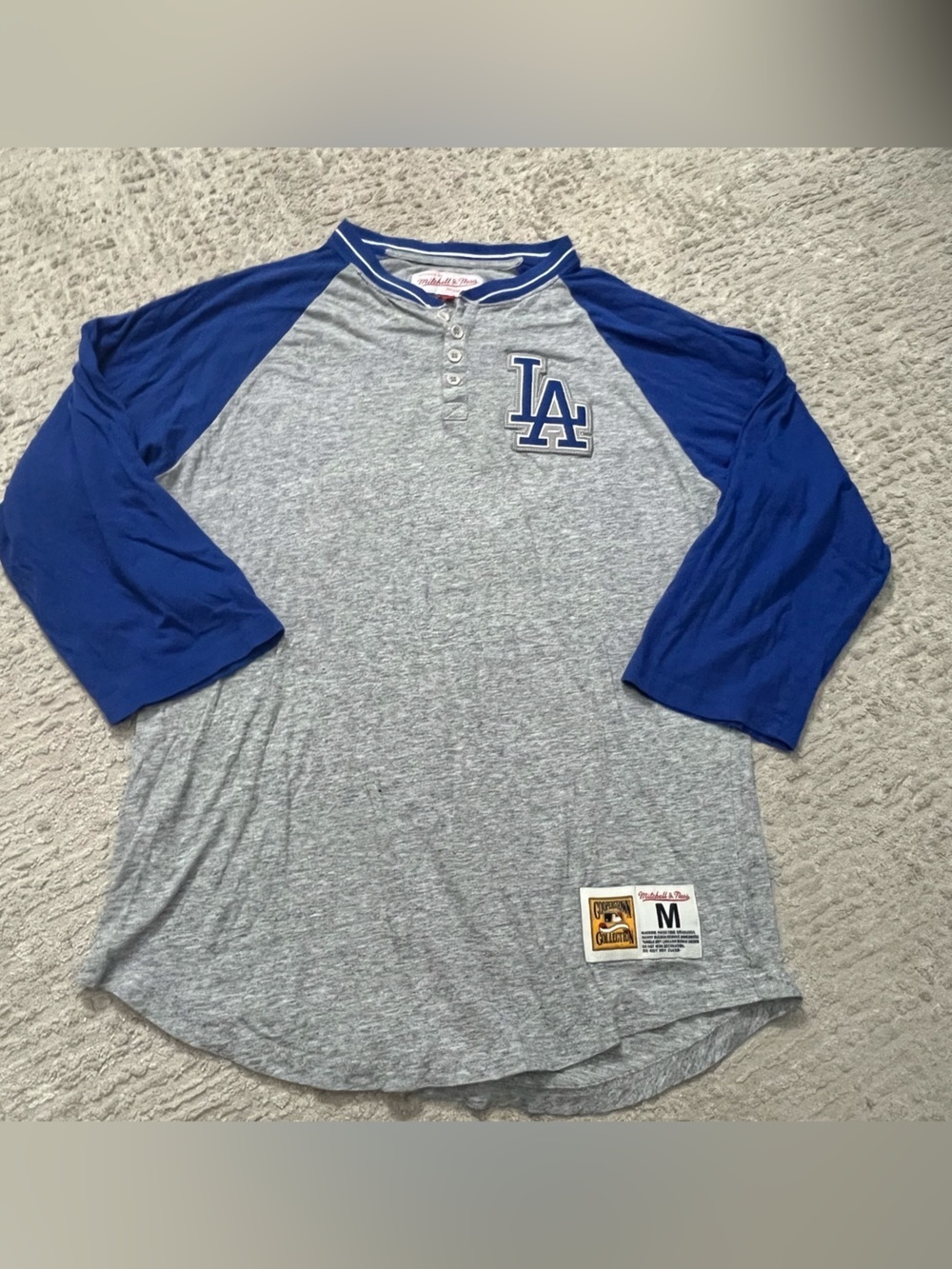 Mitchell & Ness LA Dodgers 3/4 sleeve Henley